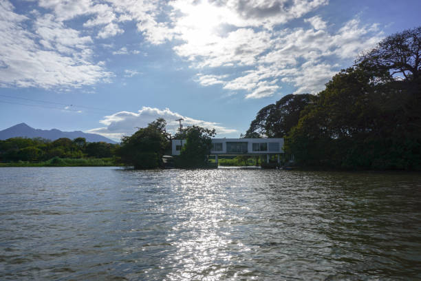 istock Luxury cottage on an island 1220836039
