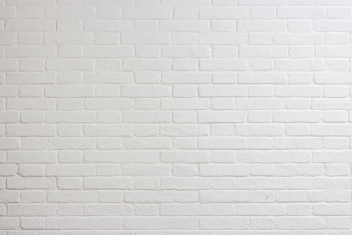 White brickwork texture.