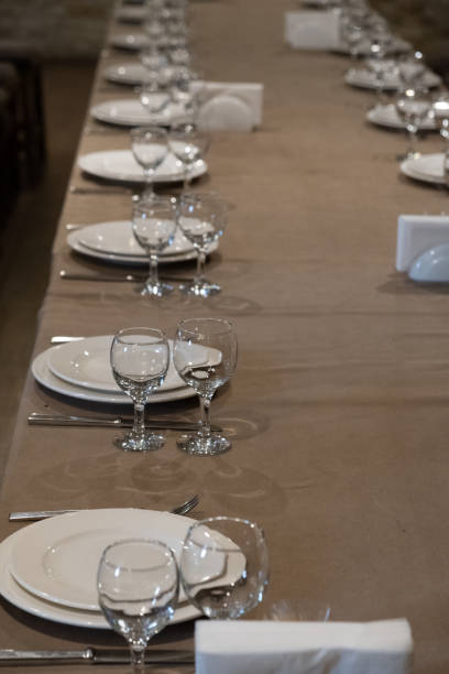istock The served table in the restaurant 1220837434