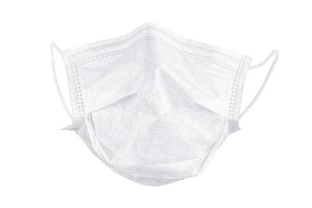 istock White realistic wear medical face mask front view isolated with clipping path 1220839726