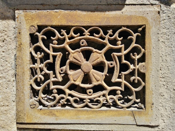 istock Decorative air duct grille 1220840684