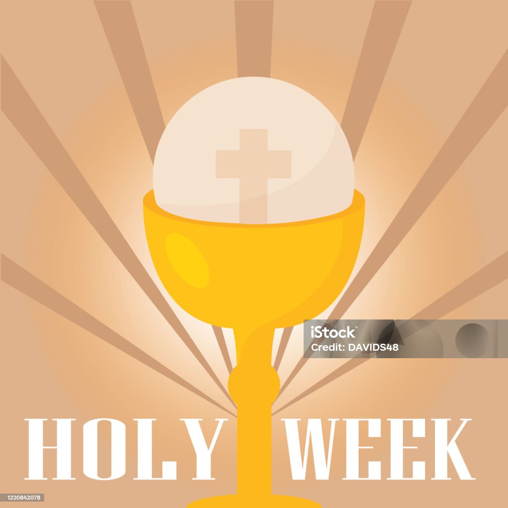 Holy Week Splash Holy Week Poster Stock Illustration - Download Image Now - Abstract ...