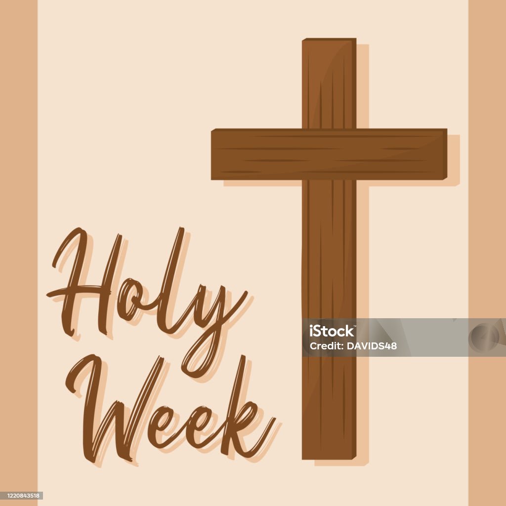 Holy Week Scroll Image Holy Week Poster Stock Illustration - Download Image Now - Abstract ...