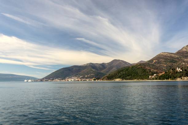 istock Moving sky and clouds over adriatic sea 1220845840