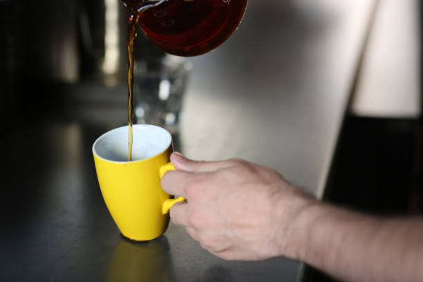 istock cup of coffee and teapot 1220848665