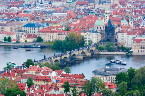 istock Charles bridge over Vltava river, Prague, Czech Republic 1220850839