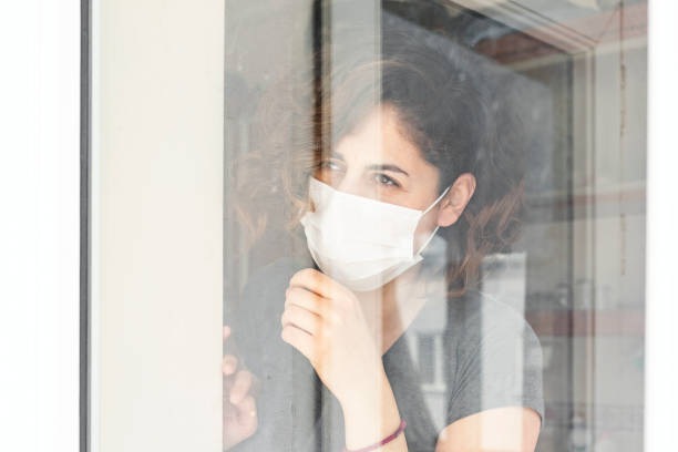 istock Woman in Isolation Quarantine Coronavirus 1220859412