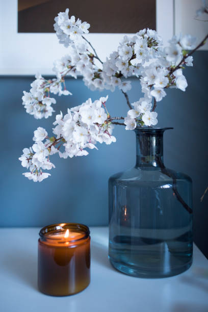 istock Still life home decor on a wooden table. 1220868997