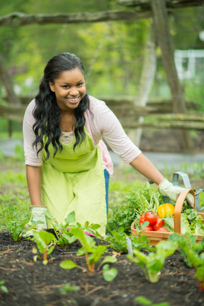 istock Mother and son gardening 1220874145