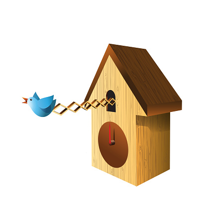 Illustration vector graphic of cartoon cuckoo clock.
Perfect for website illustration, icon, brochure, etc.