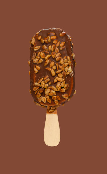 istock chocolate outer popsicle with melon seeds on brown background 1220888326