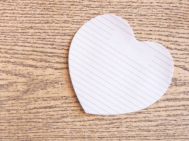 istock The white heart-shaped note pad is on the post-it board. 1220893711