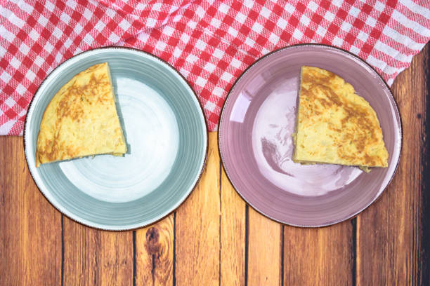 istock Tasty cake with an egg yolk on a wooden table 1220894365