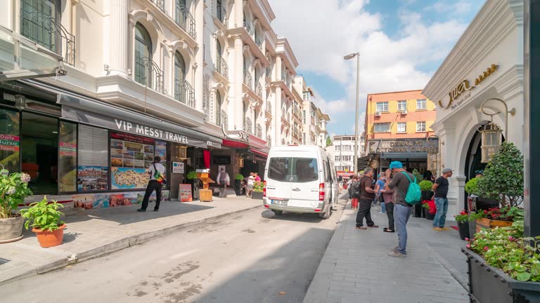 Timelapse: Traveler Crowd at old town Istanbul Turkey