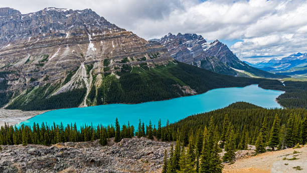 istock Blue lake in the mountains 1220903398