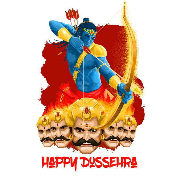 Maha Durga, Chandika Aparajita digital art illustration, t-shirt print, man with arrow. Vijayadashami Dasahara, Dusshera, Dasara, Dussehra Dashain major Hindu festival celebrated at end of Navratri Maha Durga, Chandika Aparajita digital art illustration, t-shirt print, man with arrow. Vijayadashami Dasahara, Dusshera, Dasara, Dussehra Dashain major Hindu festival celebrated at end of Navratri. goddess lakshmi images stock illustrations