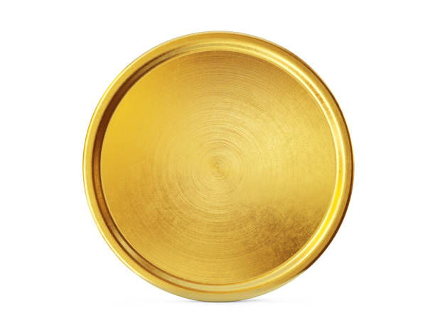 istock Gold coin sign isolated on a white background. Clipping path included. 1220906948