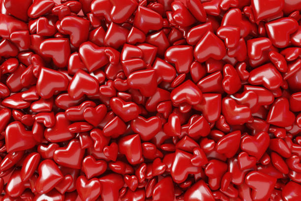 istock Many little hearts background. Valentine's Day theme. Top view. 1220906965