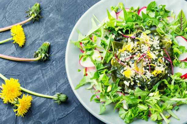 istock Salad with seaweed and herbs 1220912160