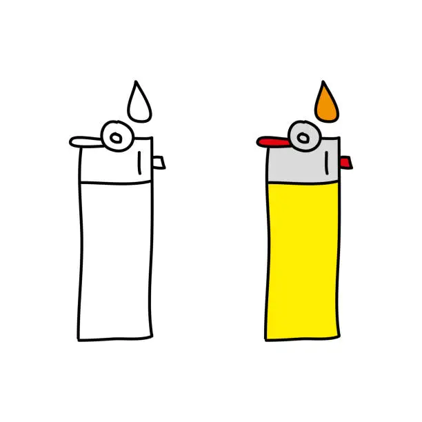 Vector illustration of lighter 5