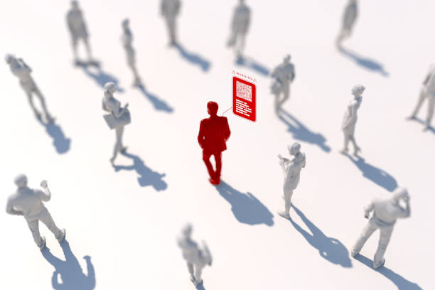 istock Alert, person is detected. Concept image. 1220917583