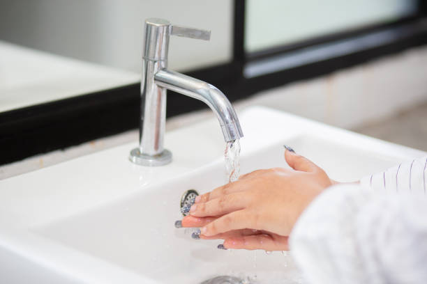 istock Wash hands with clean water to kill bacteria. 1220923210