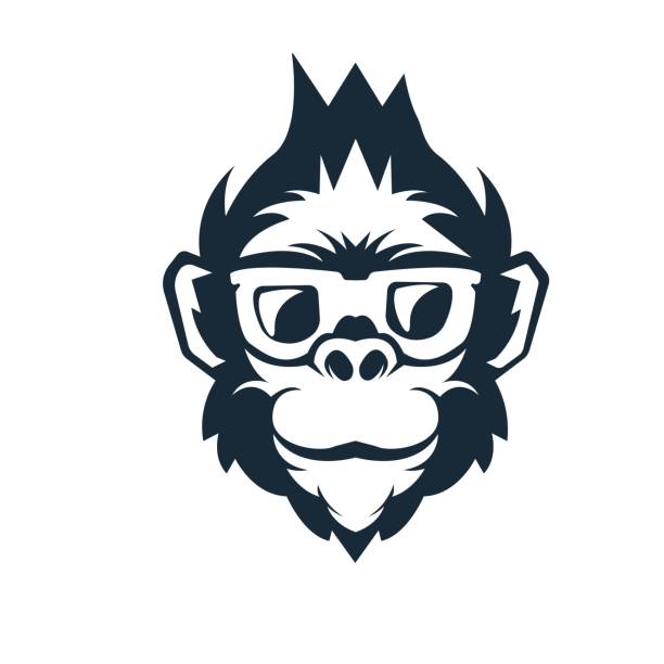 Monkey mascot Monkey mascot logo design with modern illustration concept style for badge, emblem and t shirt printing. Monkey illustration for sport and e-sport team. angry monkey stock illustrations