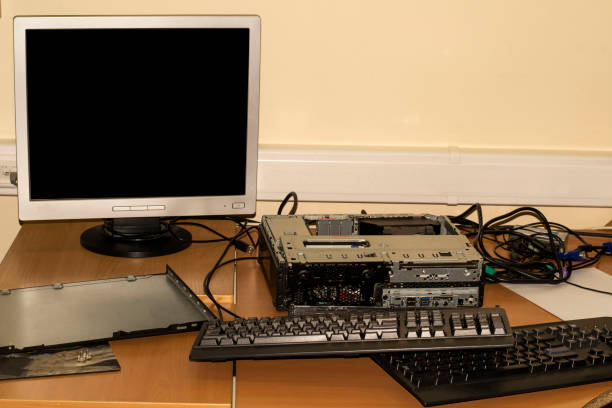 istock top view of testing and repairing computer. Computer repair concept. 1220923479