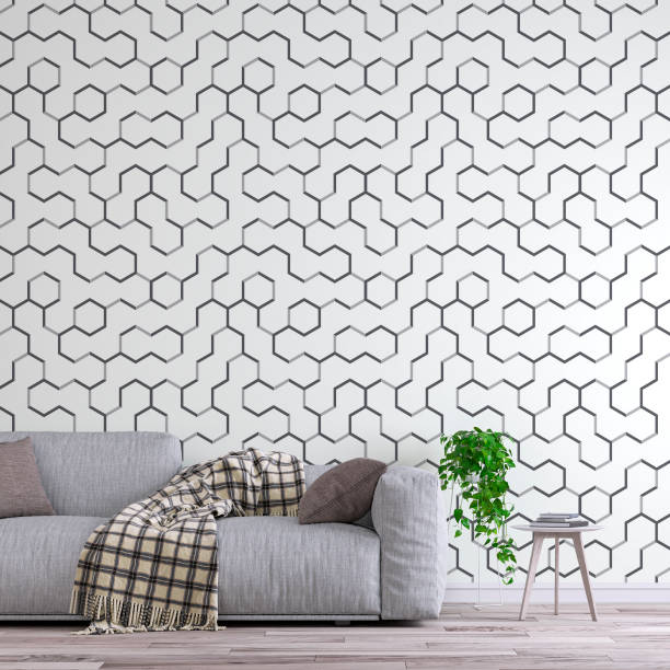 istock Elegant living room with sofa front view left 1220928254