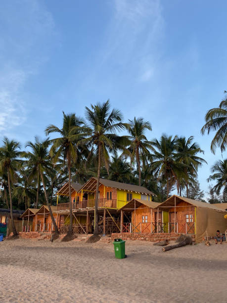 istock Beach Shacks at Agonda Beach, Goa, India 1220929669