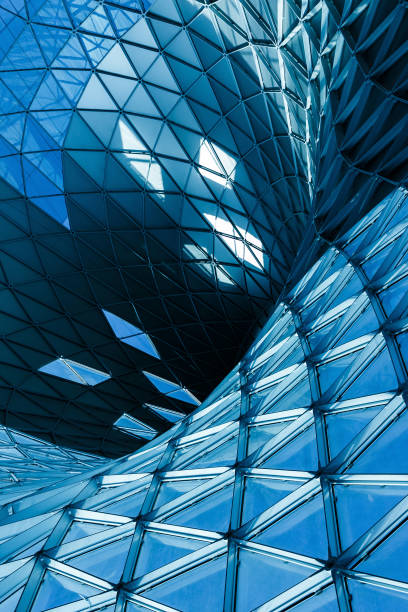 istock Structural glass facade of modern office building. Abstract fragment. 1220933138