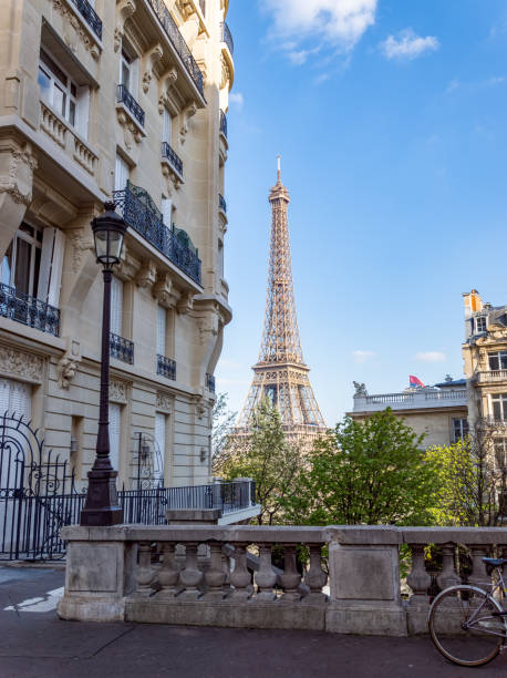 istock Paris, France: View of the Eiffel Tower from the Avenue de Camoe 1220938822