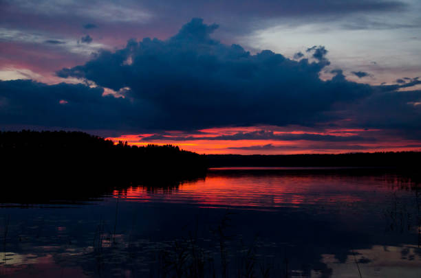 istock View of sunset. Countryside. 1220939827