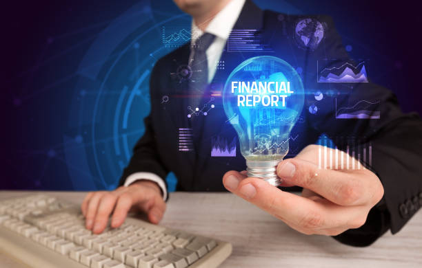 istock Businessman holding a light bulb, new business concept 1220951948