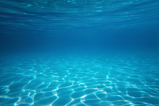 Underwater Empty Swimming Pool Background Stock Photo - Download ...