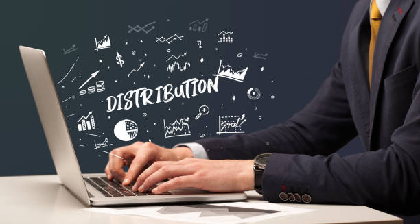 istock Businessman working on laptop, business concept 1220953206