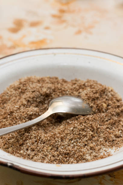 istock Ground nuts and cocoa in the plate 1220955389