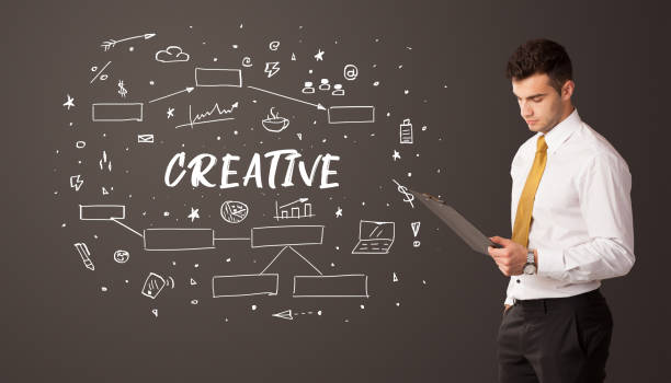 istock Businessman thinking with educational inscription 1220958432