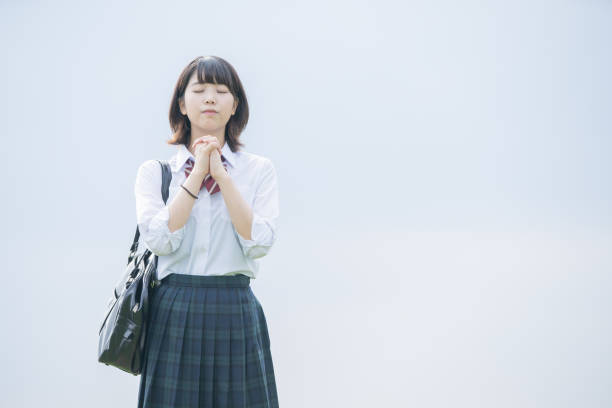 Asian female high school student