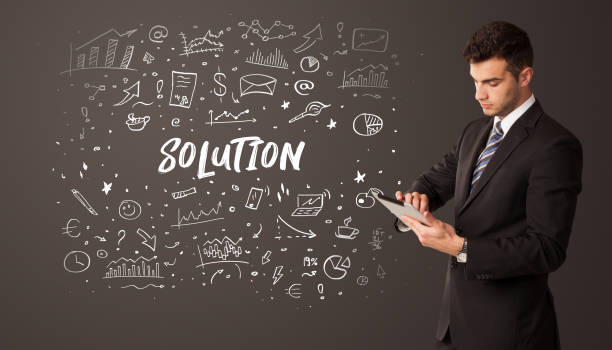 istock Businessman thinking with educational inscription 1220966729