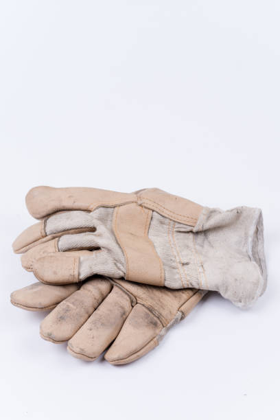 istock Old dirty used working gloves for protection 1220969014