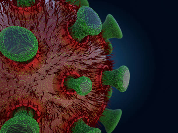 istock Covid-19. Pathogen respiratory coronavirus 2019-ncov flu. Pandemic. 3D 1220971424