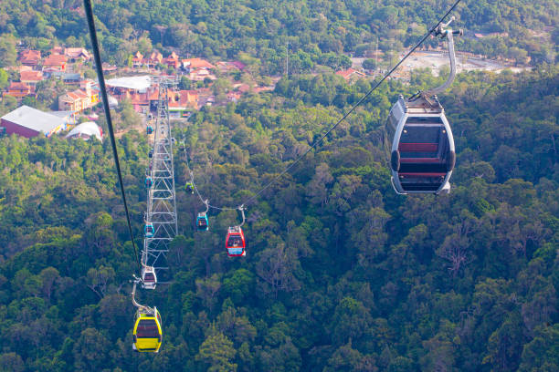 istock Cable car in mountains on Langkawi island, Malaysia 1220975754