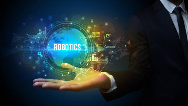 istock Elegant hand holding technology-related inscription 1220976579