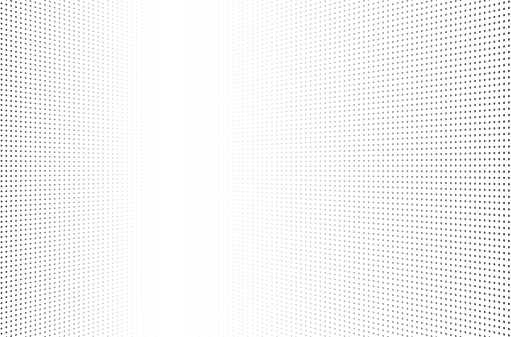 Halftone dots background. Faded dotted gradient. Monochrome abstract texture.