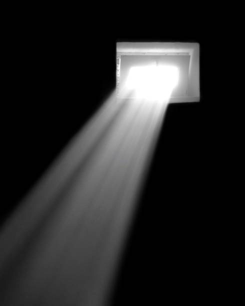 istock Rays of light in the dark 1220978327