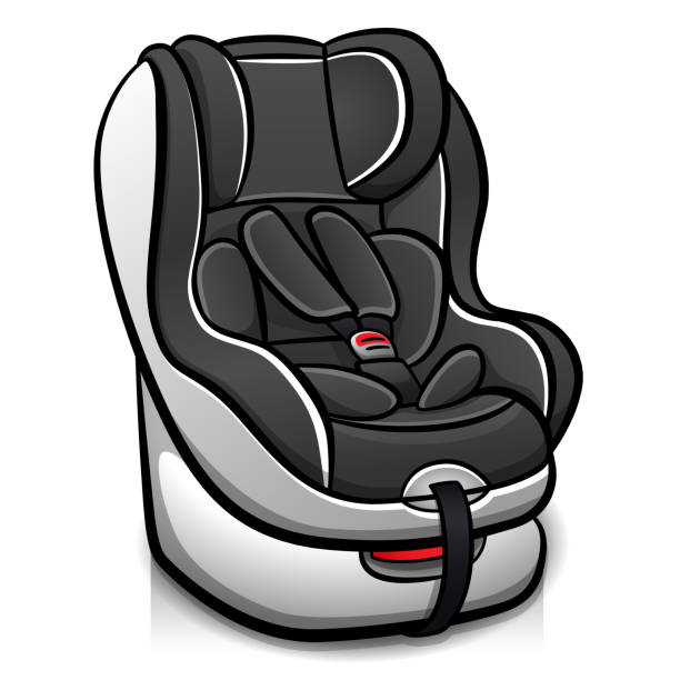 Vector Child Car Seat Design Stock Illustration - Download Image Now - Car  Safety Seat, Safety, White Background - iStock