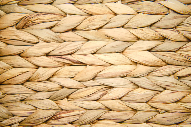 istock Natural woven straw background. Texture of woven straw 1220982748