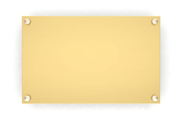 metal plate blank wall sign signboard template 3D