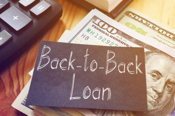 istock Back-to-Back Loan is shown on the conceptual photo 1220997516